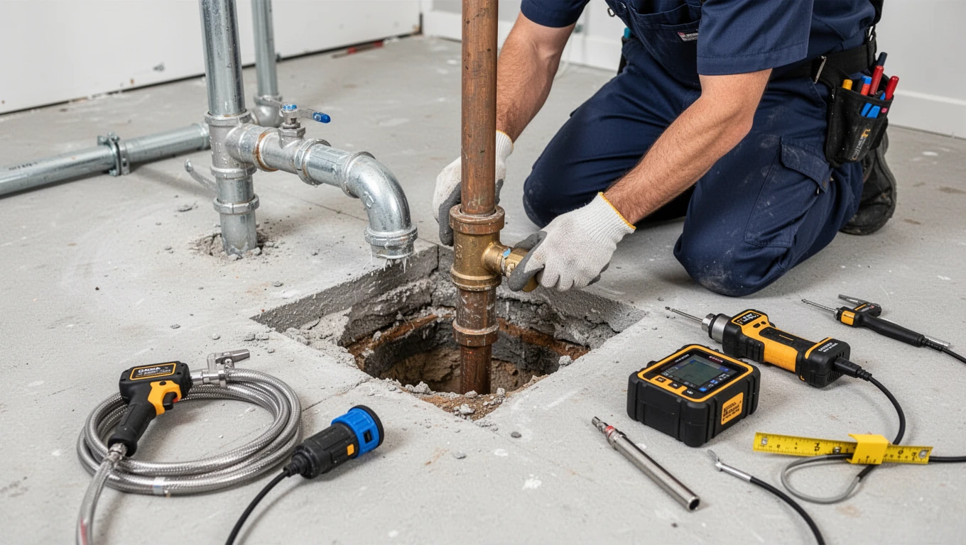 Slab Leak Detection